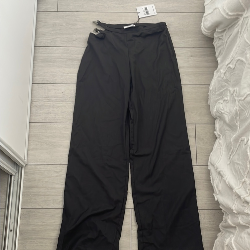 Black Wide-Leg Pants